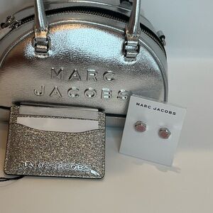 Marc Jacobs Silver and Pink Accessory Trio